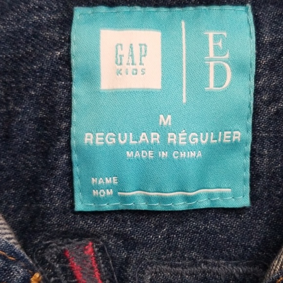 Gap Kids "Artist" Paint Splatter Denim Jacket M - Picture 5 of 6